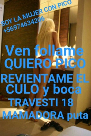 CAMILA 18 A&ntilde;OS Gay, travestis, prostitutas en Santiago |  Hombres ya basta!! cansate aburrete de las vaginas es ahora de experimentar con una travesti 18, Travesti sexo anal y oral experta en novatos y heteros ven